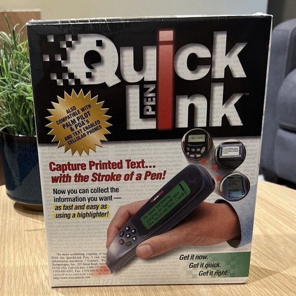 1999 WizCom QuickLink Pen Handheld Scanner Super Pen Brand New Sealed - Picture 1 of 11